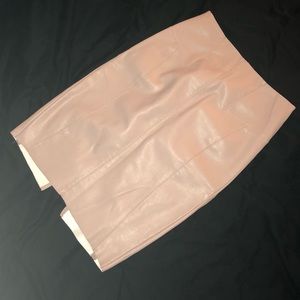 Blush Pink (Minus The) Leather Pencil Skirt